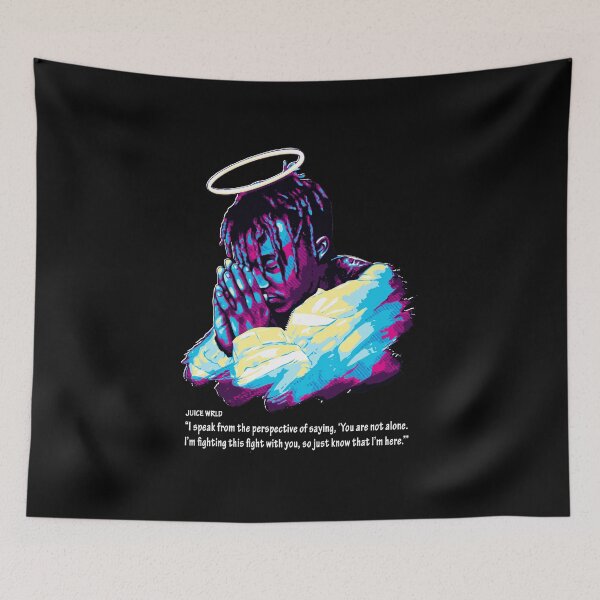 Item preview, Juice Wrld Vaporwave Memorial Character with Halo designed and sold by dragonmaid269.