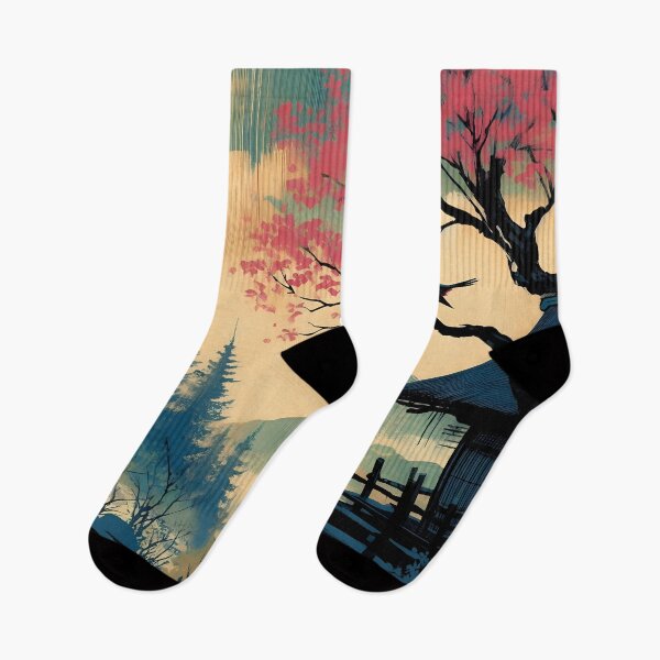 Item preview, Blossom Gate – Peaceful Mountain Temple Scene designed and sold by Artsy2Fartsy.