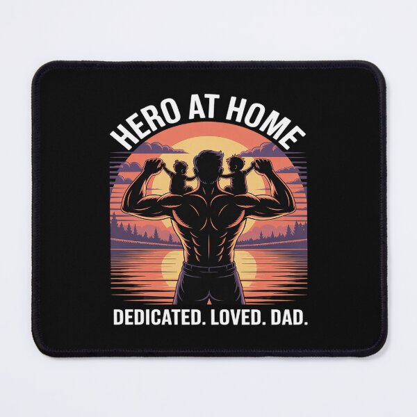 Item preview, Dedicated Loved, Patriotic Father's Day, Hero At Home Dad designed and sold by Jadiantukora.
