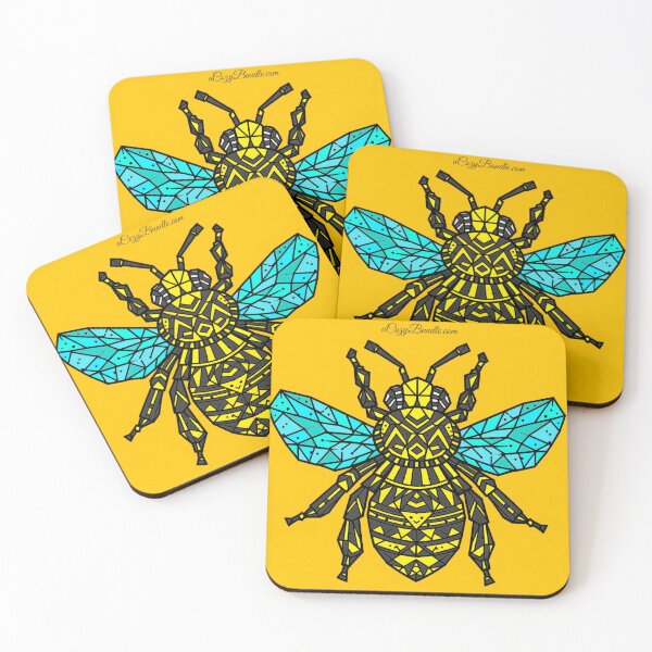 Item preview, Busy Buzzy Bees - Cozy Art designed and sold by A Cozy Bundle.