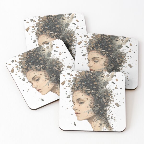 Item preview, Abstract Mental Health Portrait designed and sold by MH Digital Studio .