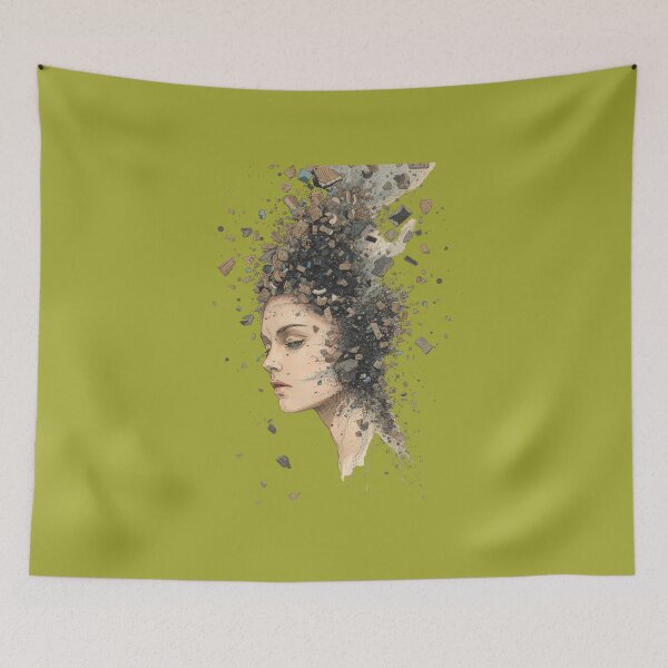 Item preview, Abstract Mental Health Portrait designed and sold by MH Digital Studio .