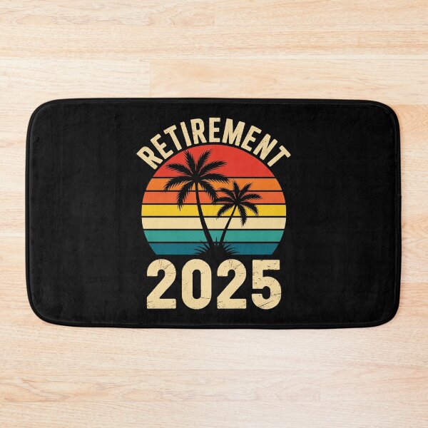 Item preview, Retro Sunset Palm Trees Retirement 2025 designed and sold by sparks269.