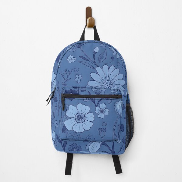 Item preview, Blue Floral Pattern – Elegant Botanical Design designed and sold by ShabanMerch.
