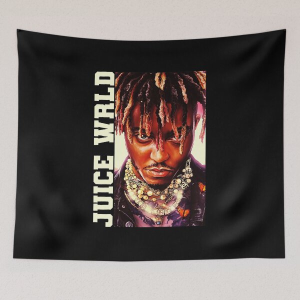 Item preview, Juice Wrld Vivid Neon Portrait with Dreadlocks designed and sold by dragonmaid269.