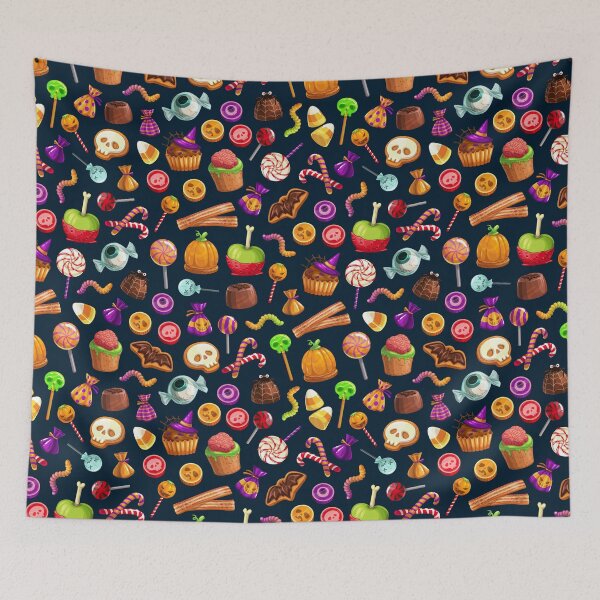 Item preview, Colorful Halloween Candy Pattern Notebook – Fun Spooky Sweet School Supplies designed and sold by FestivityFinds.