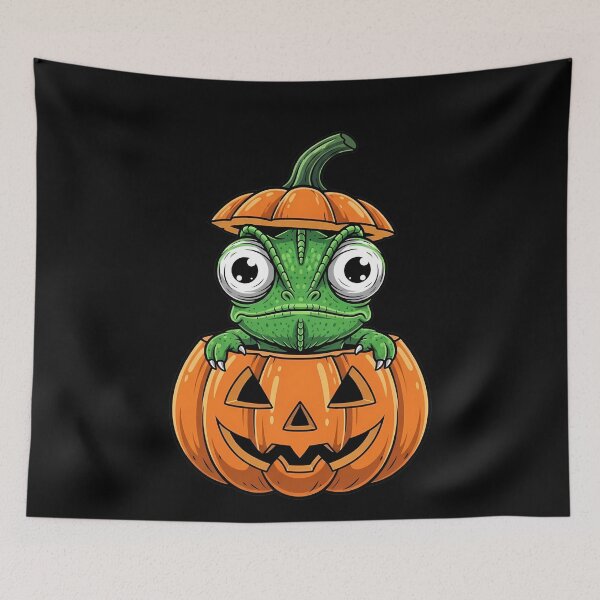 Item preview, Spooky Chameleon Pumpkin Pal designed and sold by k3rstman1.