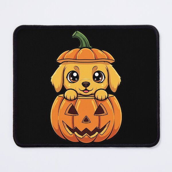 Item preview, Adorable Puppy in Jack-o'-Lantern for Halloween Fun designed and sold by k3rstman1.