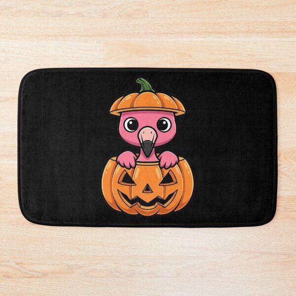 Item preview, Spooky Cute Flamingo Jack-o'-Lantern Pal designed and sold by k3rstman1.