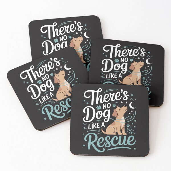 Item preview, There's No Dog Like A Rescue Adopt Dogs Lovers designed and sold by Ikwalima.