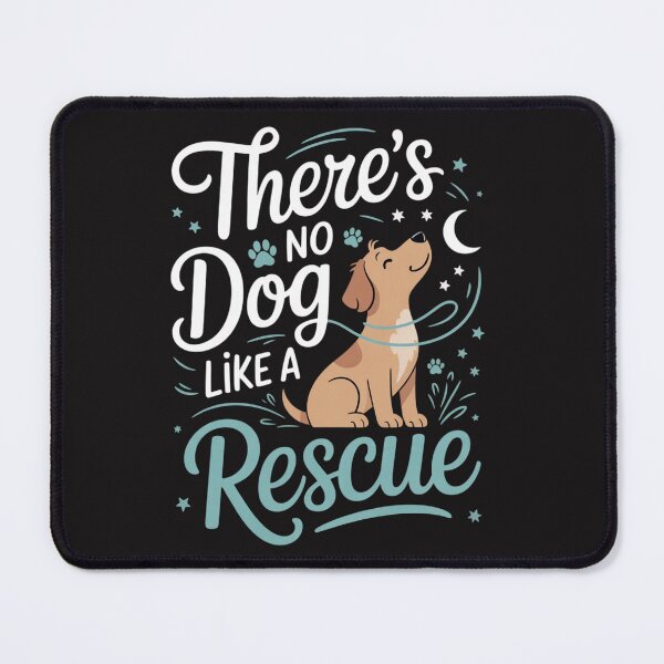 Item preview, There's No Dog Like A Rescue Adopt Dogs Lovers designed and sold by Ikwalima.