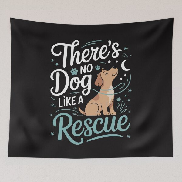Item preview, There's No Dog Like A Rescue Adopt Dogs Lovers designed and sold by Ikwalima.