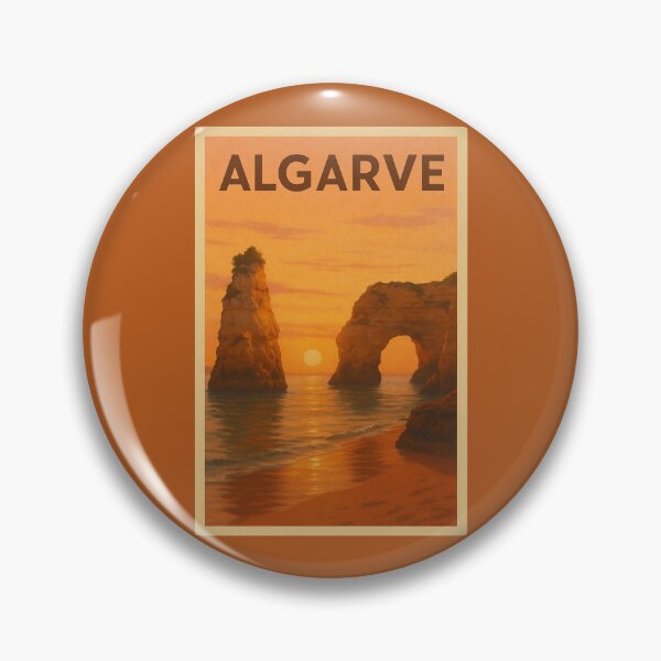 Artikelvorschau, Algarve Portugal Travel Art – Coastal Cliffs and Sunset Ocean Souvenir entworfen und verkauft von Annika Shurafa.