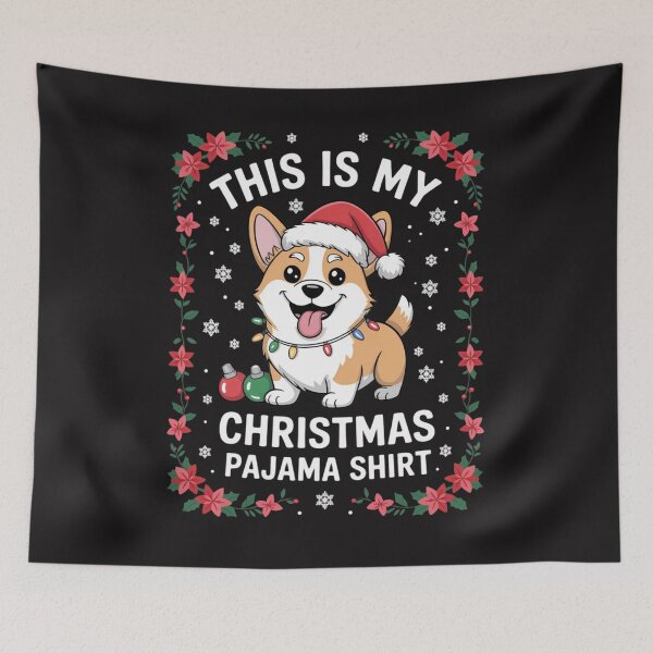 Item preview, This Is My Christmas Pajama Corgi designed and sold by Ikwalima.