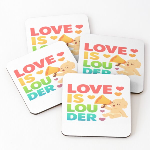 Item preview, Love Is Louder Bullhorn Baby  designed and sold by Mai Tucents Designs.