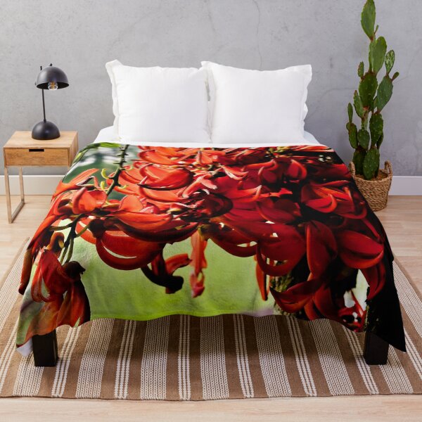 Item preview, Flaming splendor of tropical red jade flowers designed and sold by franck380.