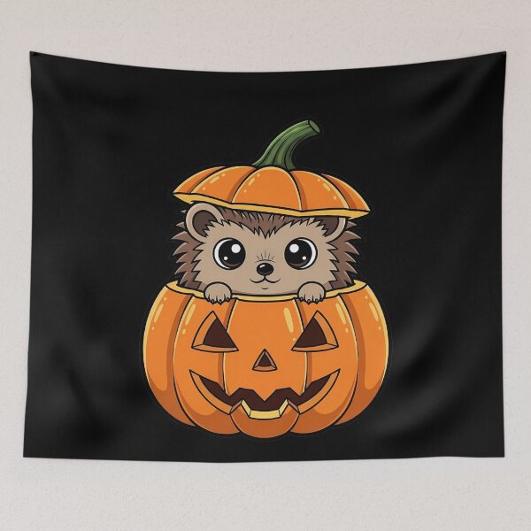 Item preview, Cute Hedgehog Pumpkin Pal Halloween Spooky Fun designed and sold by k3rstman1.