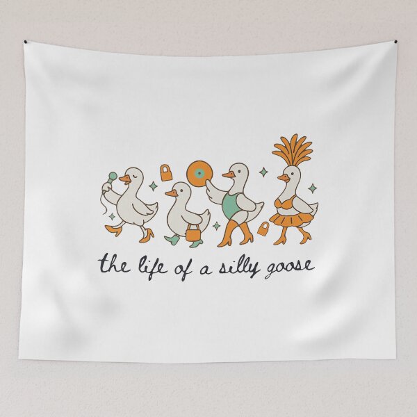 Item preview, The Life of a Silly Goose Funny Trendy Meme Show Girl Tee designed and sold by Khescoiu.