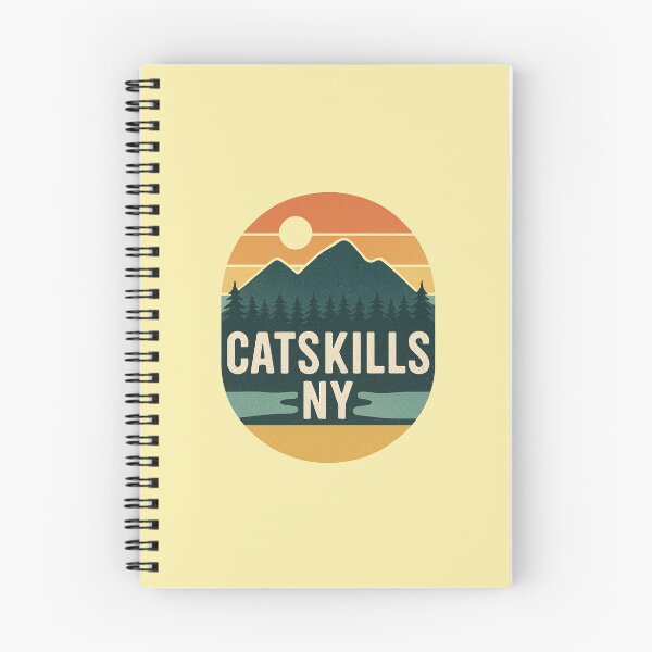 Item preview, Catskills NY Retro Hiking Badge | Upstate New York Mountain Design designed and sold by Youssef-BM.
