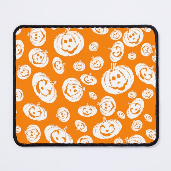 Item preview, Cute Pumpkin Face Pattern Throw Pillow – Fun Orange and White Halloween Home Decor designed and sold by FestivityFinds.
