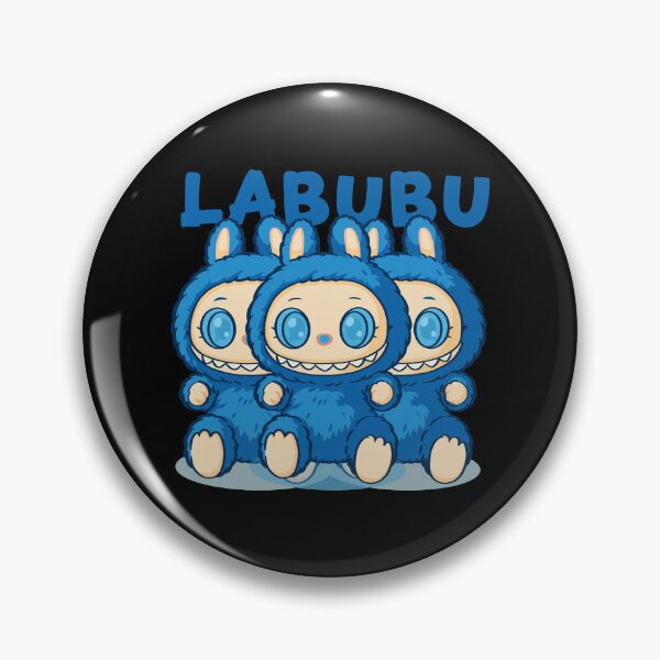 Item preview, Labubu In Blue Character Fanart Poster  designed and sold by Slimeee199.