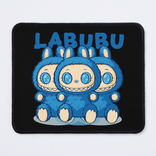 Item preview, Labubu In Blue Character Fanart Poster designed and sold by Slimeee199.