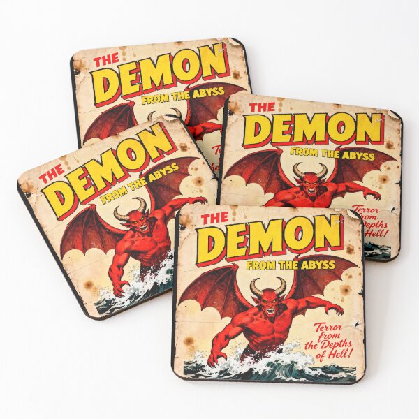 Item preview, Demon poster retro designed and sold by OniricaDesign.