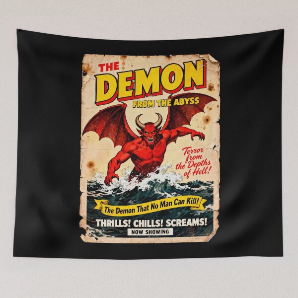 Item preview, Demon poster retro designed and sold by OniricaDesign.