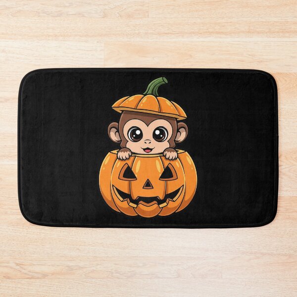 Item preview, Cute Monkey in Jack-o'-Lantern Halloween Adorable Fun designed and sold by k3rstman1.