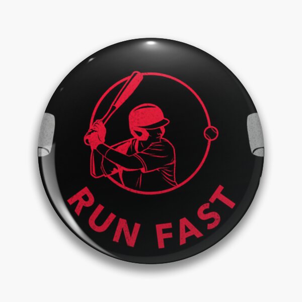Item preview, Hit Hard Run Fast Turn Left Baseball designed and sold by Danieledaijo.