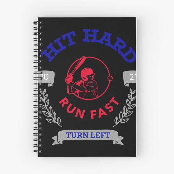Item preview, Hit Hard Run Fast Turn Left Baseball designed and sold by Danieledaijo.