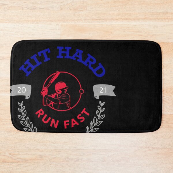 Item preview, Hit Hard Run Fast Turn Left Baseball designed and sold by Danieledaijo.