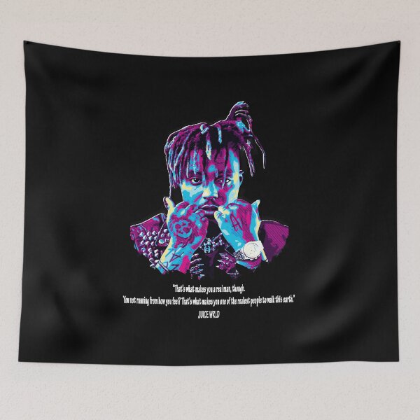 Item preview, Juice Wrld Neon Vaporwave Portrait in Deep Reflection designed and sold by dragonmaid269.