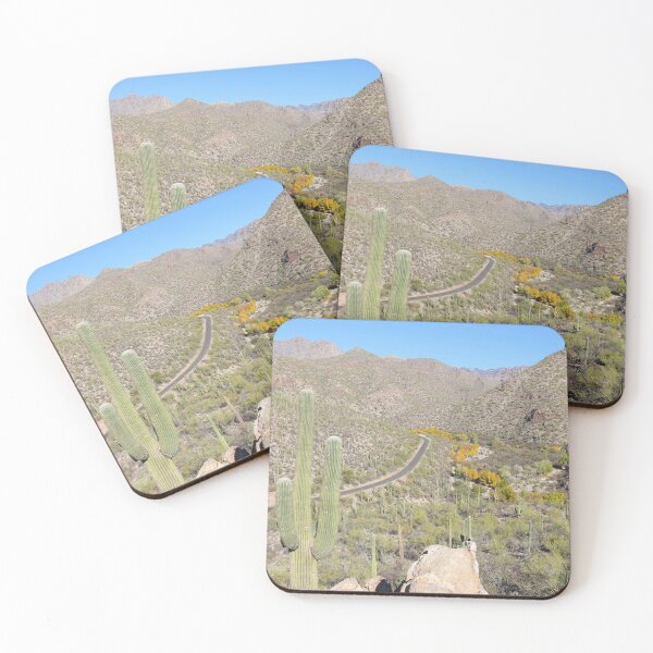 Item preview, Stunning Fall Trees And Saguaro Cacti designed and sold by simonjayphotos.