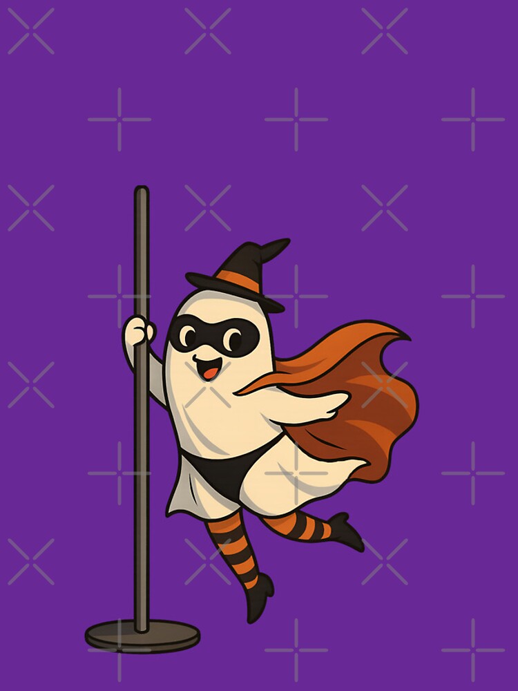 Aperçu 5 sur 5. Coque iPhone avec l'œuvre Ghost Pole Dancing – Witch Dark Halloween Purple créée et vendue par InnerFlow.