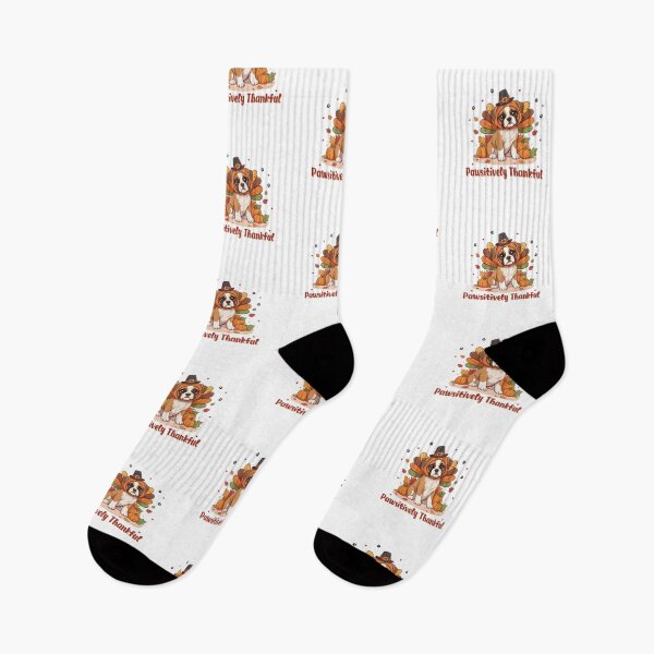 Item preview, Pawsitively Thankful Boxer Thanksgiving Cute Fall designed and sold by The Real Life Symphony.