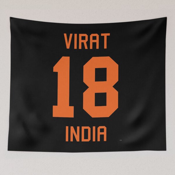 Item preview, Virat Kohli  18  Indian Cricket Jersey   	 designed and sold by scshsmocz63.