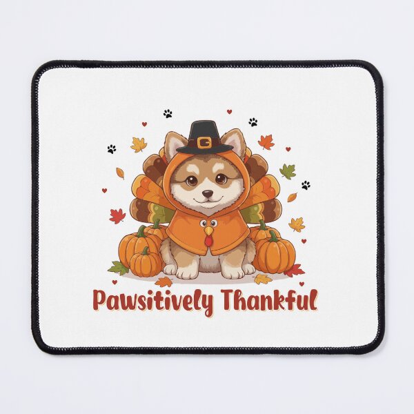 Item preview, Pawsitively Thankful Keeshond Thanksgiving Cute Fall designed and sold by The Real Life Symphony.