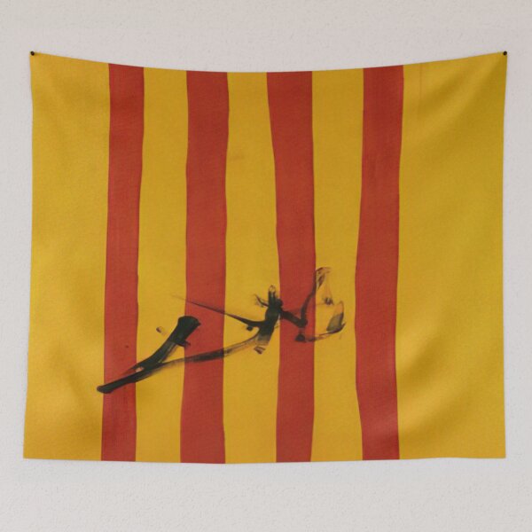 Item preview, The Dalinian Senyera Catalonian National Flag By Salvador Dali designed and sold by diegocastilo.