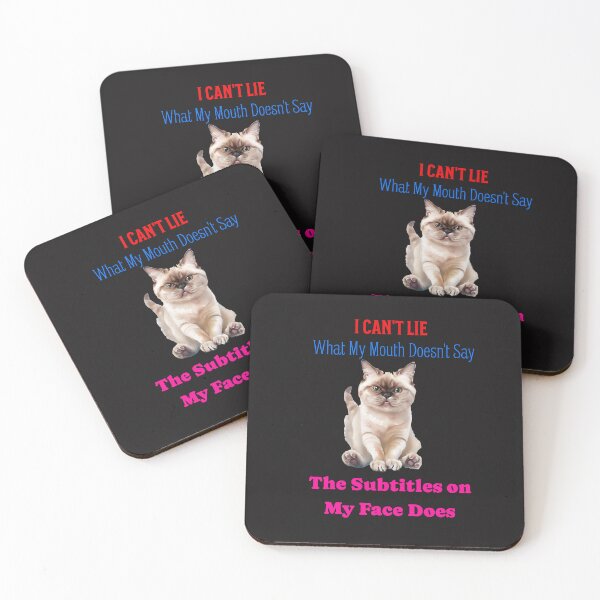 Item preview, Grumpy Cat Subtitles Face T-Shirt - Funny Sarcastic Quote designed and sold by ArtisticDesignsbyLinda.