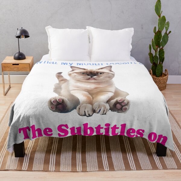 Item preview, Grumpy Cat Subtitles Face T-Shirt - Funny Sarcastic Quote designed and sold by ArtisticDesignsbyLinda.