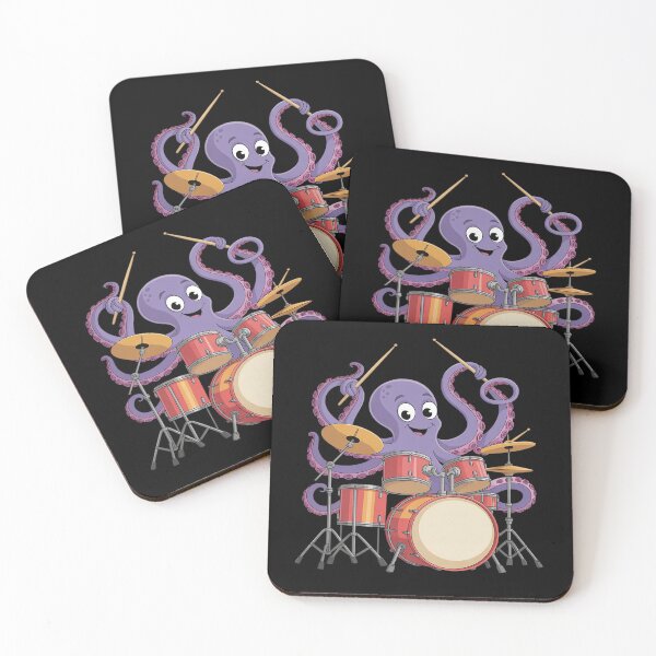 Item preview, Drums drummer musical instrument band octopus octopus designed and sold by KingsLife1994.