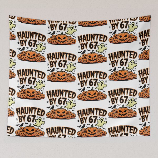 Item preview, Haunted by 67 Halloween designed and sold by Spirex-Shop.