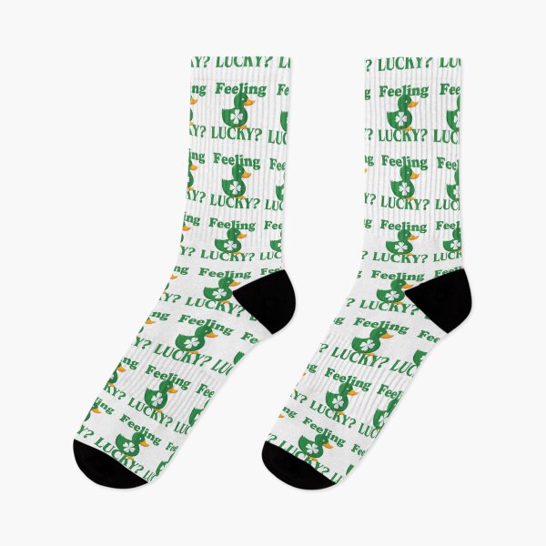 Item preview, Feeling lucky with green duck designed and sold by jazzydevil.