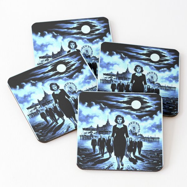 Item preview, Phantom Masquerade – Reimagined Carnival of Souls Horror Poster designed and sold by Art's Diner.