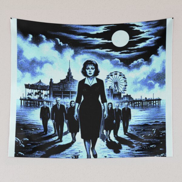 Item preview, Phantom Masquerade – Reimagined Carnival of Souls Horror Poster designed and sold by Art's Diner.