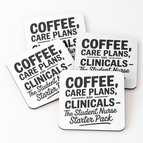 Item preview, Coffee, Care Plans and Clinicals – The Student Nurse Starter Pack | Nursing School Humor designed and sold by CuteDesignables.