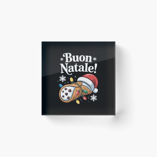 Item preview, Cannolo Merry Christmas In Italian Buon Natale designed and sold by RayArmstrong.