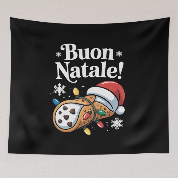 Item preview, Cannolo Merry Christmas In Italian Buon Natale designed and sold by RayArmstrong.