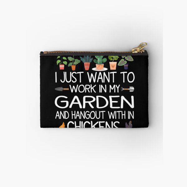 Item preview, Work In My Garden - Hang With Chickens Funny Gardening Essential 		 designed and sold by wrgbxketek55.